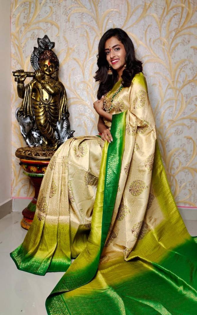 Kalamkari Digital Emboss Fancy Casual Wear Silk Designer Saree Collection